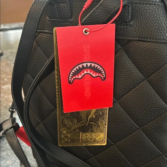 Sprayground Black Luxe Backpack - Picture 2 of 11